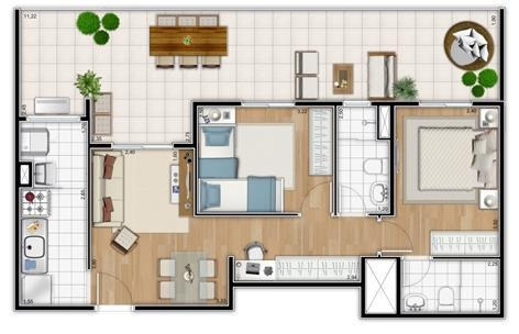 Imagem 18 de 19 de Apartamento Novo Em Itanhaém. - Ap0075