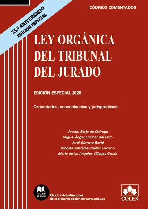 Ley Organica Del Tribunal Del Jurado 25 Aniversario 2020 ...