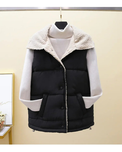 Chaleco Sin Mangas Cálido De Estilo Coreano Para Mujer, Otoñ