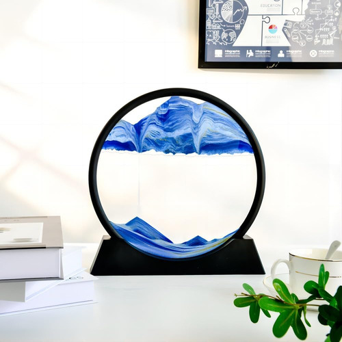 Reloj De Arena 3d Redondo Decoración De Escritorio Hogar