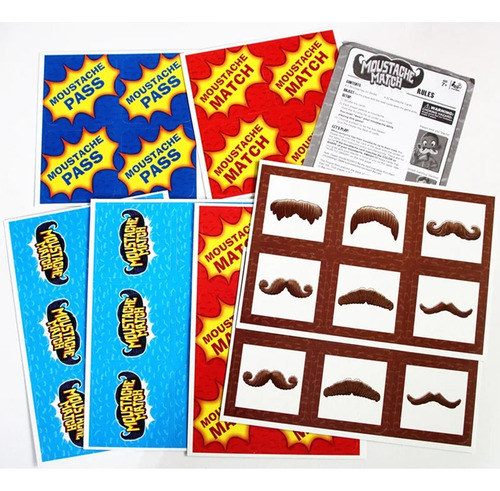 Juego De Mesa Atrapa Tu Bigote Juego De Emparejar Bigotes