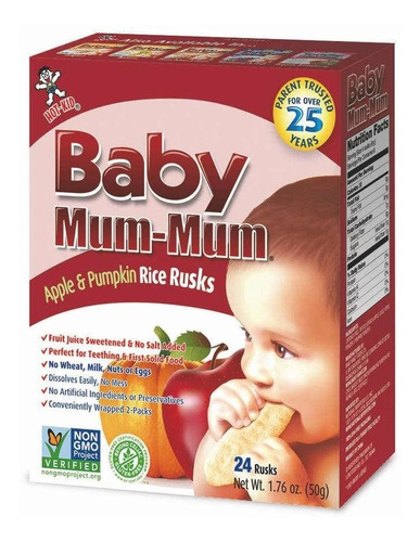 Baby Mum-mum Galletas Bebes S/manzana 50g