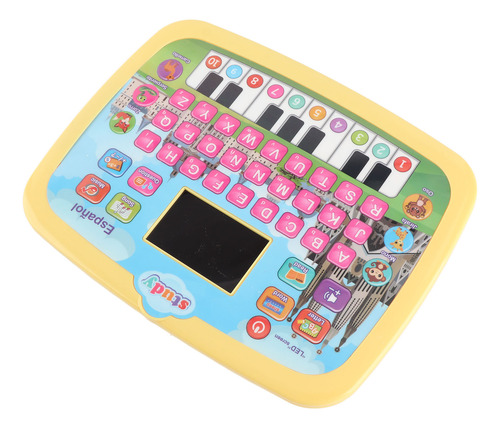 Tableta Led De Juguete Electrónico Para Aprender Español Par