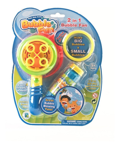 Burbujero Bubble Fun 2 En 1 Burbujas Grandes Y Pequeñas Edu