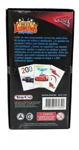 Imagen 3 de 5 de Mil Kilometros Cars Juego De Cartas