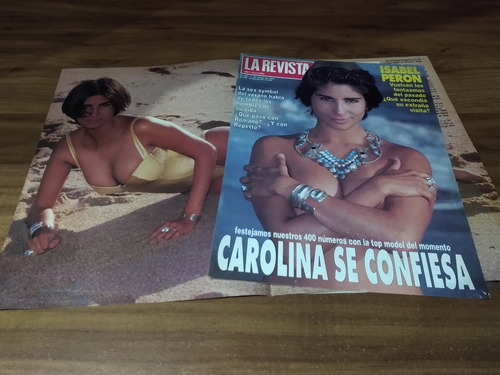 (rp679) Carolina Peleritti * Tapa Revista + 3 Pgs * 1993 (Usado)