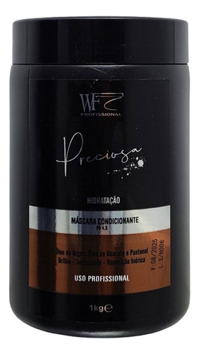 Wf Export Profissional Máscara Hidratação Precioza De Suave En Pote De 1000ml De 1000g
