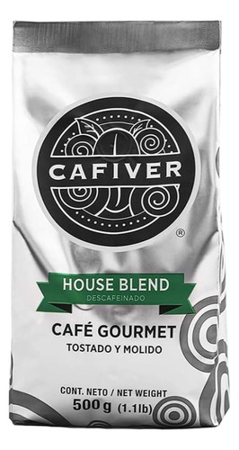 Café House Blend Descafeinado Tostado 500g Cafiver