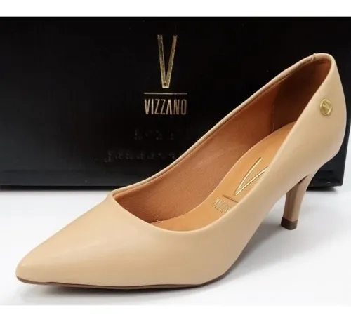 Scarpin vizzano sales salto baixo básico