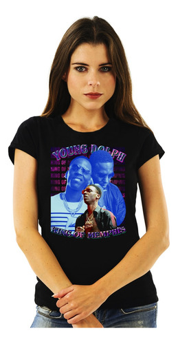 Polera Mujer Young Dolph King Of Memphis Abominatron