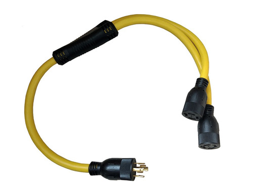 Cable De Adaptador Powercord.tw L14-20 Y 4 Terminales 20 Amp