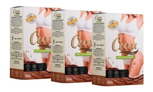 Cocoa Slim - Whey Pro Fat Burner - Promo 3x2  Marca Oficial