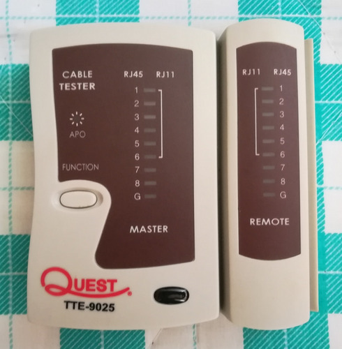 Tester Probador Para Cables De Redes Quest Tte-9025