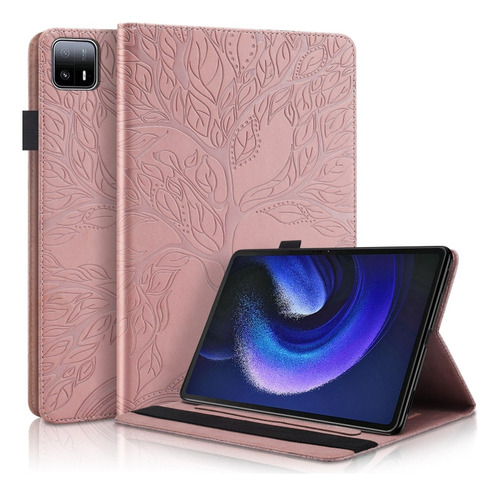 Funda Life Tree De Oro Rosa Para Xiaomi Pad 6 Max 2023