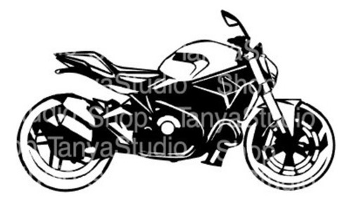 Cuadro Silueta Moto Ducati Monster 100cm Negro Minimalista