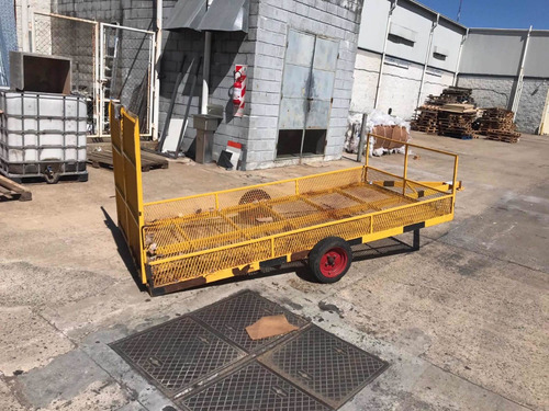 Carreton Trailer De Tiro Minicargadora Miniretro Autoelevado