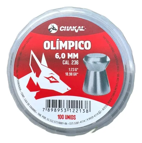 Kit 4 Cx Chumbinho Pressão 6.0 Olimpico Premium Chakal | MercadoLivre