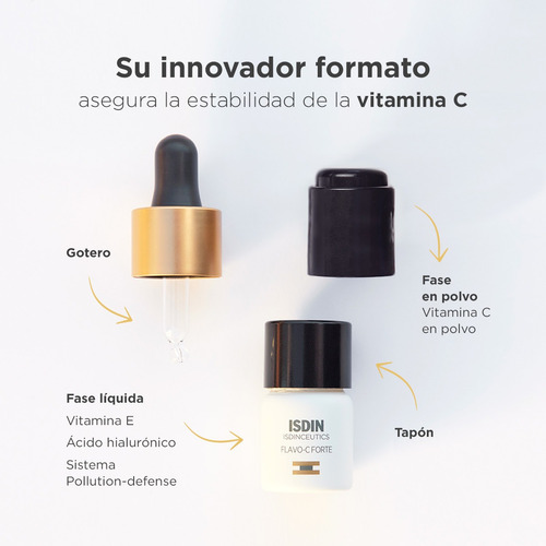 Imagen 7 de 12 de Isdinceutics Flavo-c Forte Sérum Intensivo 30 Días X 3u