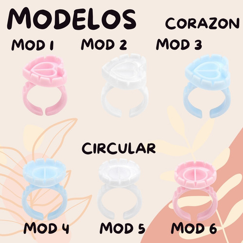 Anillo Para Pegamento Pestañas Soporte Ajustable Set