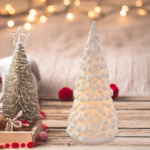 Estatuilla De Navideña Escena Navideña Árbol De Navidad
