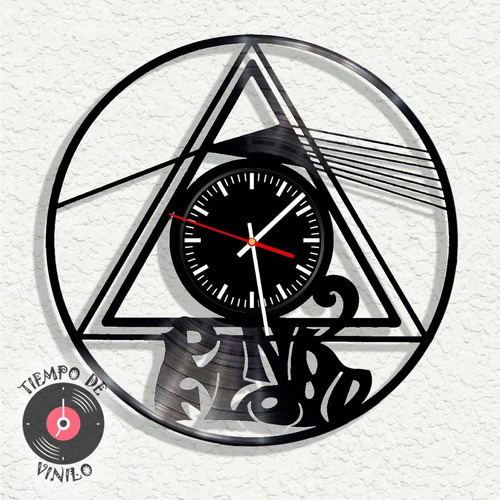 Reloj De Pared Elaborado En Disco De Lp Pink Floyd Ref. 01