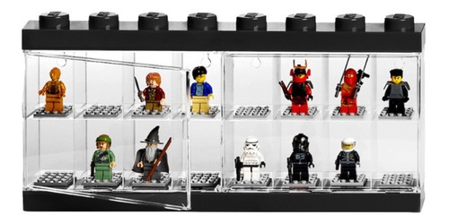 Lego Expositor Para 16 Mini Figuras Original Negro Apilable 