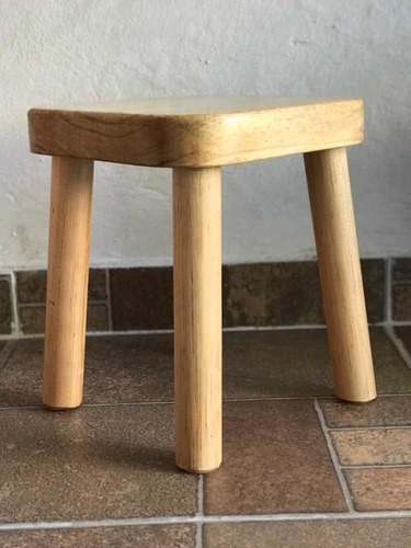 Taburete Para Niño (a) Asiento Infantil Banco Madera