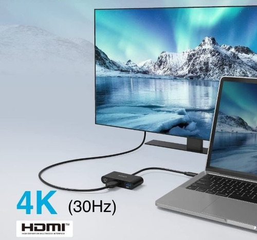 Imagen 7 de 7 de Adaptador Hub Usb-c Anker 3 Puertos Hdmi Usb 3.0 Usbc Pc Mac