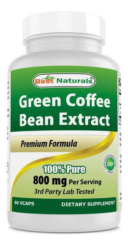 Best Naturals | Green Coffee Bean Extract | 800mg | 60 Caps
