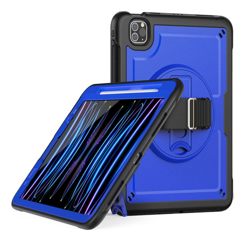 Funda Honeycomb Azul Oscuro Para iPad Air 2022 10.9/pro 11 2