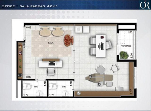 Imagem 23 de 24 de Sala À Venda, 51 M² Por R$ 319.000,00 - Vila Matias - Santos/sp - Sa0097
