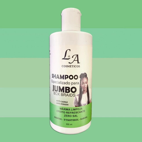 Shampoo P/ Jumbo Box Braids Tranças Anti Caspas Anti Fungos