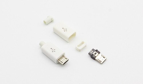 Conector Micro Usb Macho Para Soldar 5 Pines (4 Unidades)