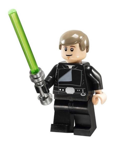 Boneco Blocos De Montar Luke Skywalker Sabre De Luz