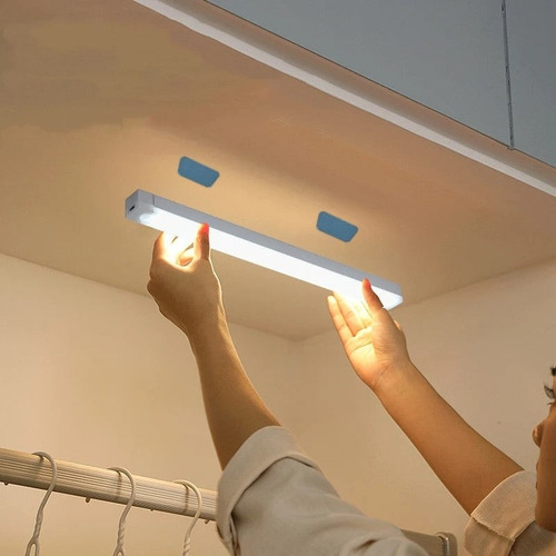 Luminária Recarregável Inteligente Sensor De Movimento 20cm Branco