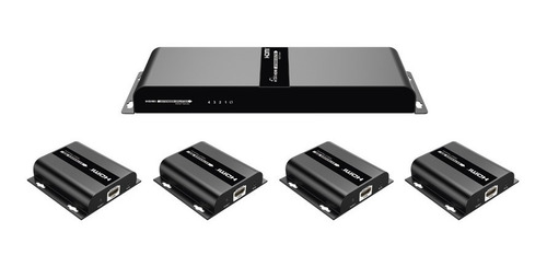 Kit Divisor Extensor Hdmi (extender Splitter) Divide 1 X 4