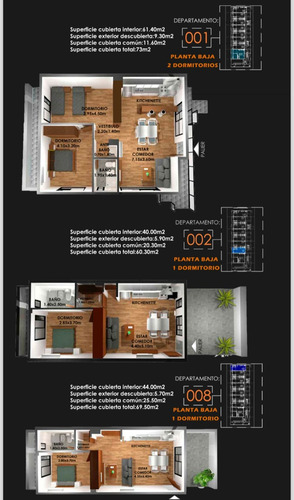 Departamentos En Pozo En Venta, Barrio Sol Y Lago 1 Y 2 Dormitorios. Villa Carlos Paz.