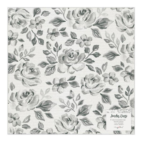 Hoja Vellum Papel Decorado Flores Rosas Vitela Scrapbook