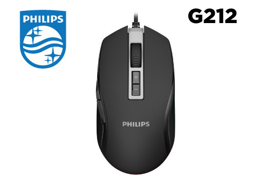 Mouse Gamer Gaming Philips 6400 Dpi Ajustable 8 Botones Rgb