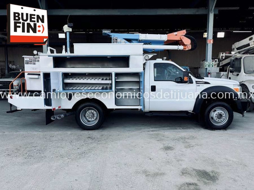 Camion 2011 Ford F550 Grua Canastilla 13 M Insulada 4x4