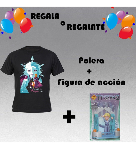 Pack Polera Frozen Figura Tipo Lego Frozen Pack Polera Frozen Figura Tipo Lego Frozen