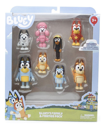 Figura De Acción Dog Dolls Bluey Family Figurine De Dibujos