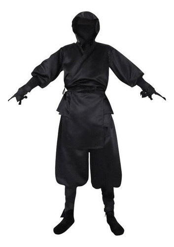 Disfraces De Halloween Cosplay De Ninja Negro Japonés