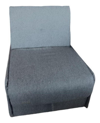 Sofa Cama 1 Plaza P/ Departamento Sillon 1 Cuerpo Tela Liso