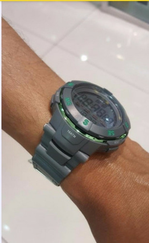 Relógio Masculino Speedo Grande Cinza Borracha Cronômetro