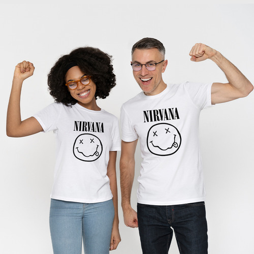 Playera Unisex De Nirvana Logo Mod. 2