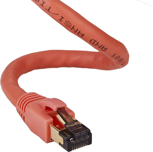 Cat8   25ft Sftp Ethernet   Cable 26awg Cobre  Certific...