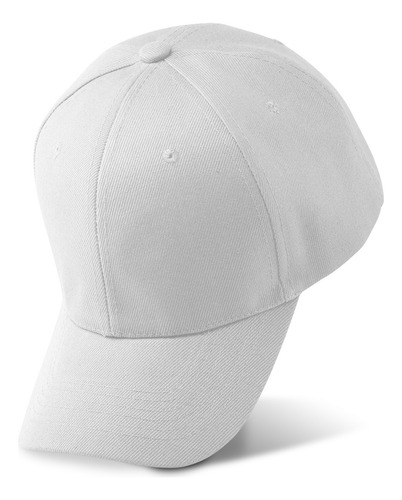 Gorras Acrílico Lisa Mayoreo Bordar Packs 8 10 12 15 20 25 Blanco 15 Piezas