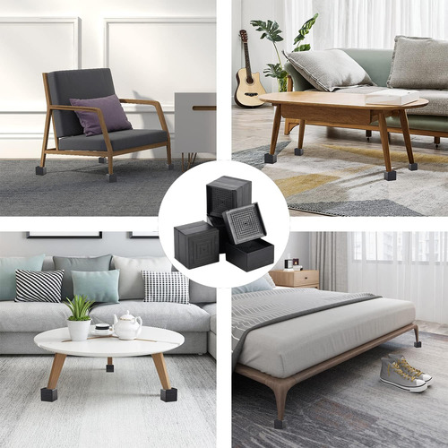 Elevadores De Cama Ajustables Muebles, Resistentes, Cua...