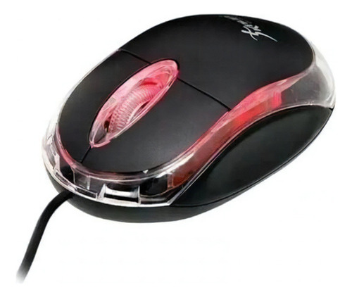 Mouse Óptico Usb 2.0 3 Botões Com Fio Preto 1200 Dpi Knup